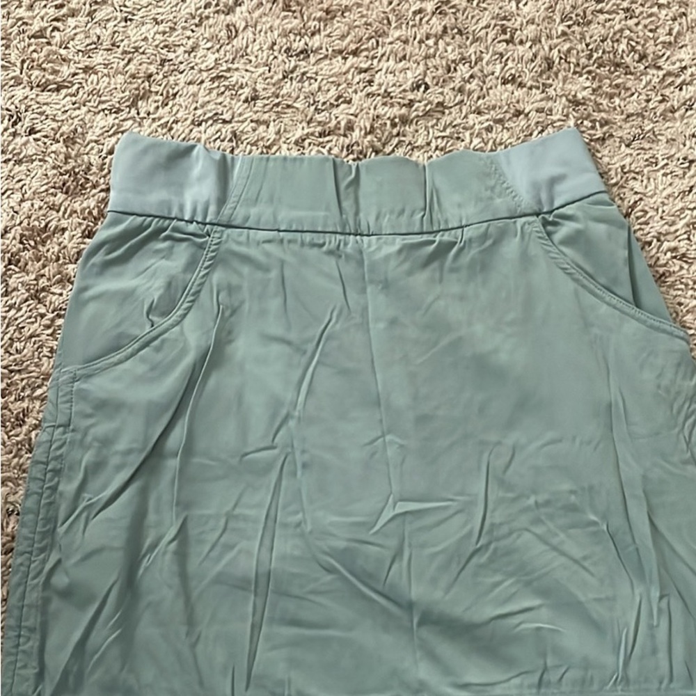 Columbia Light Teal Pull-On Mini Skirt - Picture 1 of 3